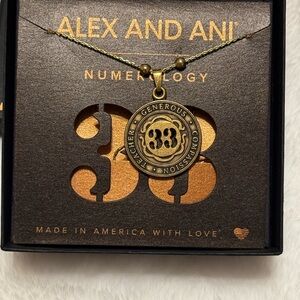 Alex and Ani Gold Numerology Pendant Necklace